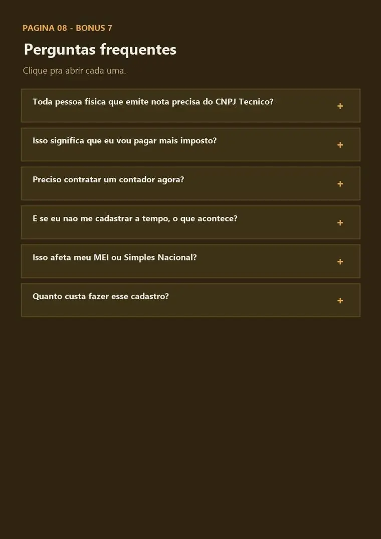 Prévia: Perguntas Frequentes